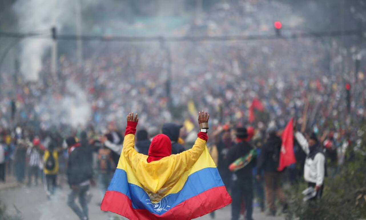 Manifestação popular no Equador