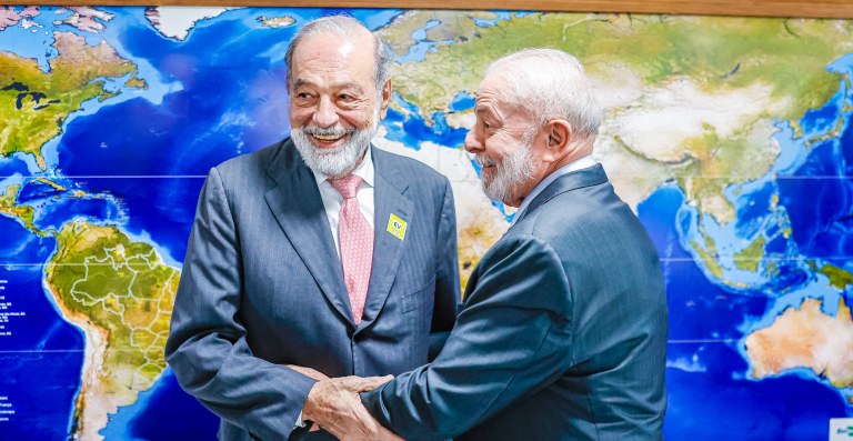 Lula e Carlos Slim