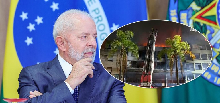 Luiz Inácio Lula da Silva | Incêndio em uma pousada na região central de Porto Alegre