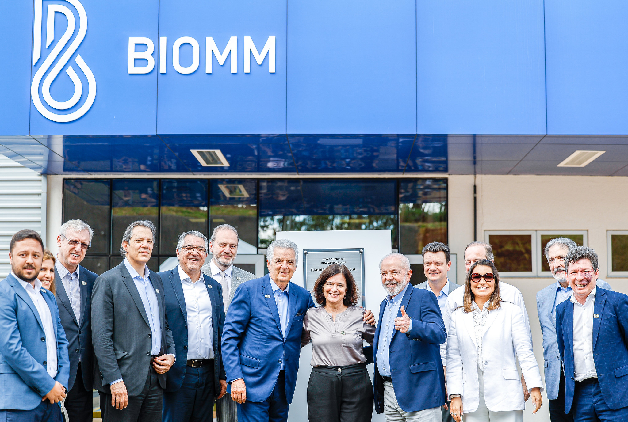 Presidente da República, Luiz Inácio Lula da Silva, durante visita à planta de produção de insulina da Biomm