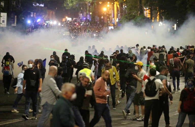 Protestos na Geórgia