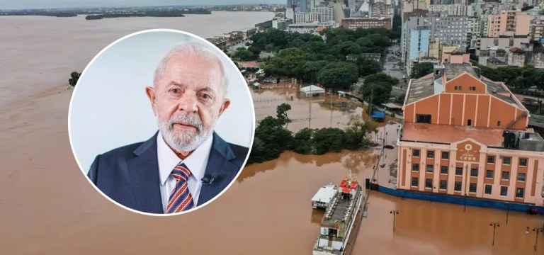 Lula e enchente no Rio Grande do Sul