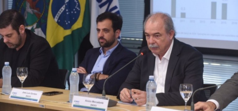 José Luis Gordon e Aloizio Mercadante, do BNDES