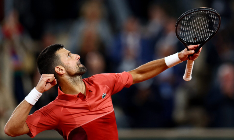 Novak Djokovic em Roland Garros