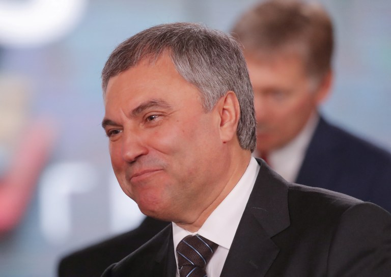 Viacheslav Volodin, presidente da Câmara russa