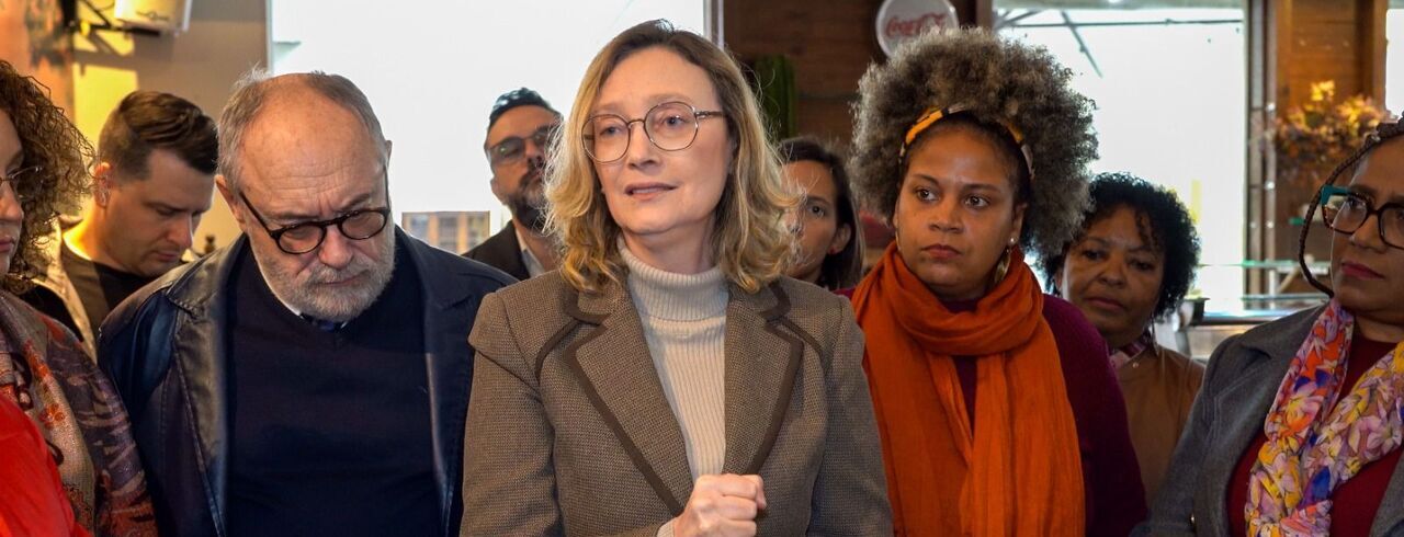 Pedro Ruas (PSOL), Maria do Rosário (PT) e Tamyres Filgueira (PSOL)