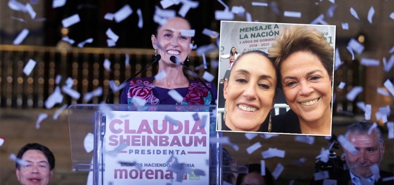 Claudia Sheinbaum e Dilma Rousseff