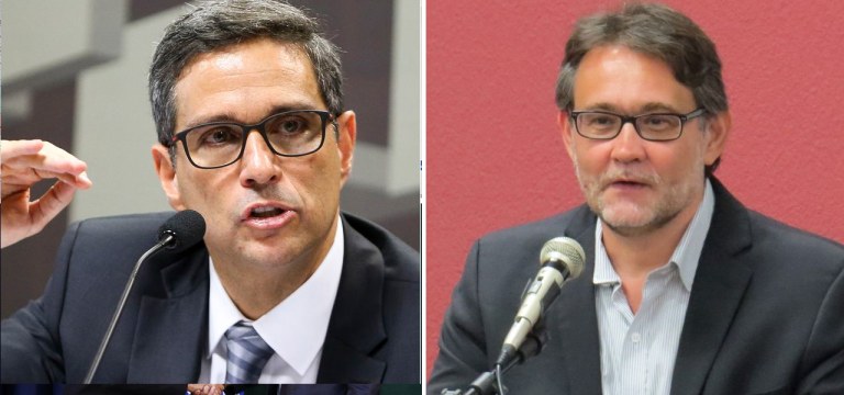 Roberto Campos Neto (à esq.) e João Cezar de Castro Rocha