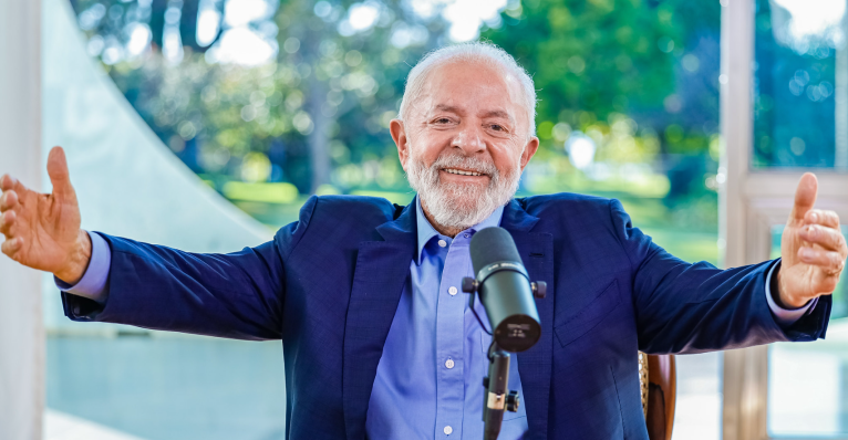 Presidente Lula durante entrevista à CBN