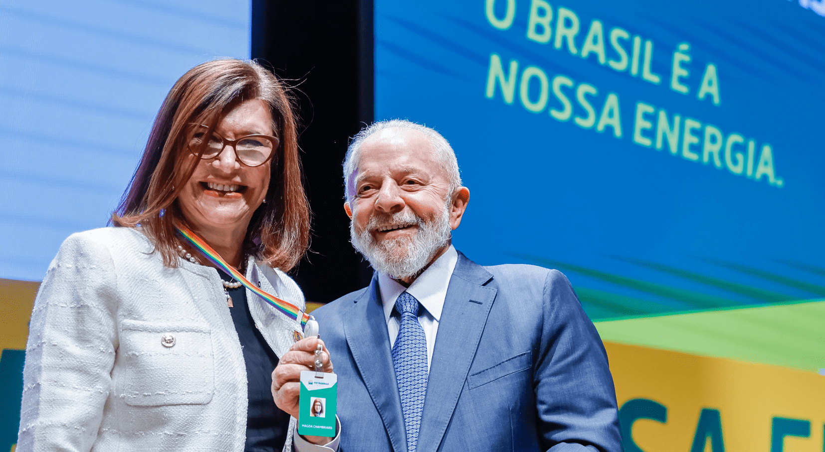 Magda Chambriard e Lula