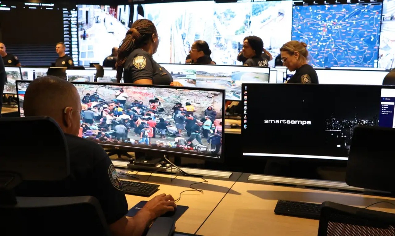 Central de monitoramento do Smart Sampa