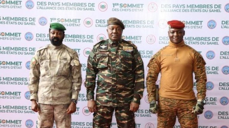 Líderes da Confederação dos Estados do Sahel