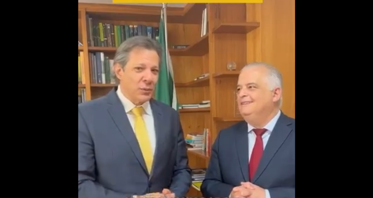 Fernando Haddad e Márcio França