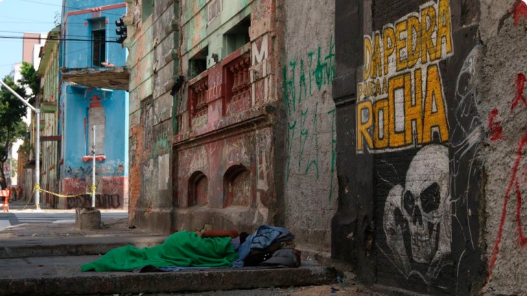 Pessoa em situação de rua no estado de São Paulo