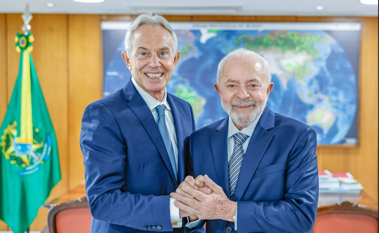 Lula e Tony Blair
