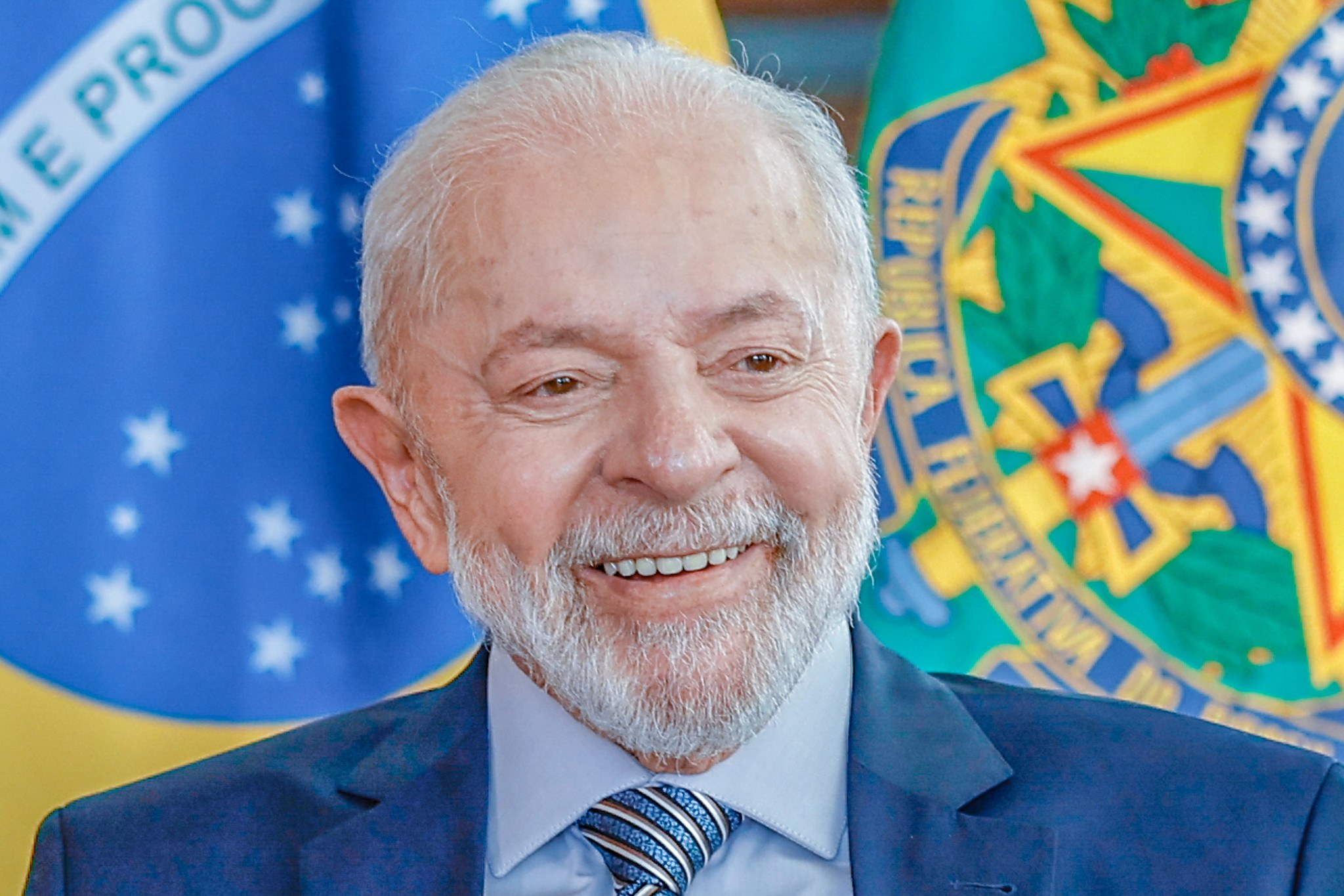 Lula durante entrevista em Brasília