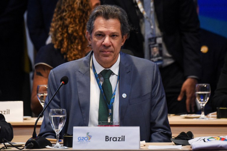 Ministro da Fazenda, Fernando Haddad, em reunião do G20 no Rio de Janeiro
24/07/2024
REUTERS/Tita Barros