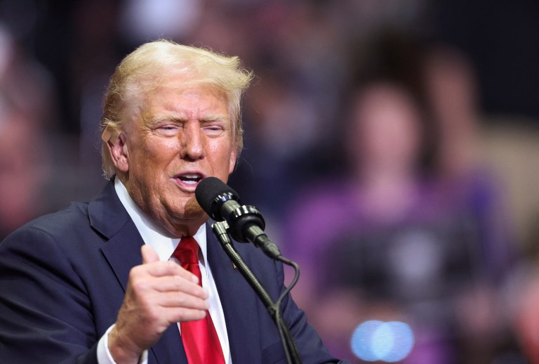 Donald Trump em Grand Rapids, Michigan
 20/7/2024   REUTERS/Tom Brenner