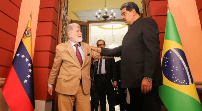 Celso Amorim e Nicolás Maduro