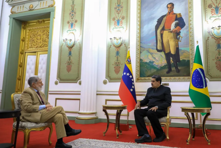 Celso Amorim e Nicolás Maduro