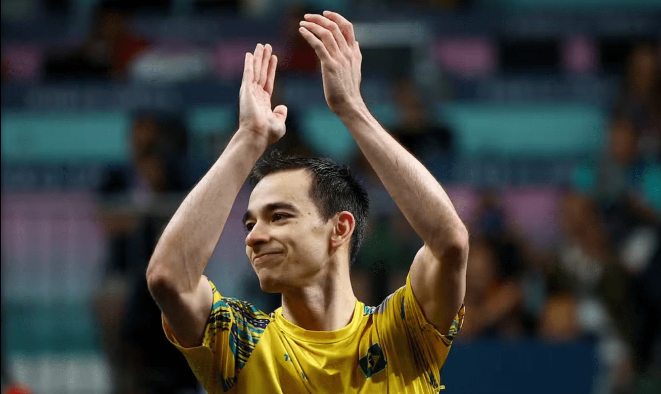 Hugo Calderano, atleta de tênis de mesa
