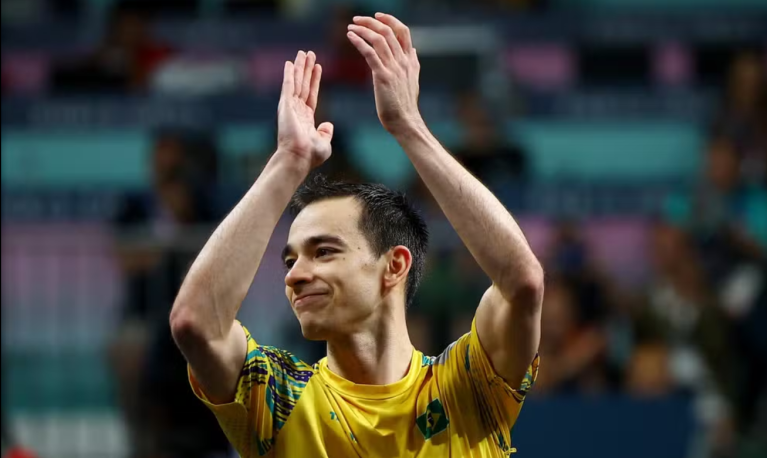 Hugo Calderano, atleta de tênis de mesa