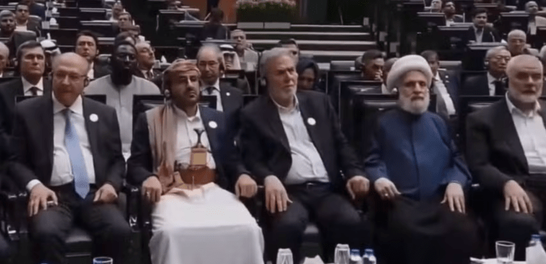 Vice-presidente brasileiro, Geraldo Alckmin, apareceu ao lado do líder político do Hamas, Ismail Haniyeh, e outros líderes da resistência islâmica