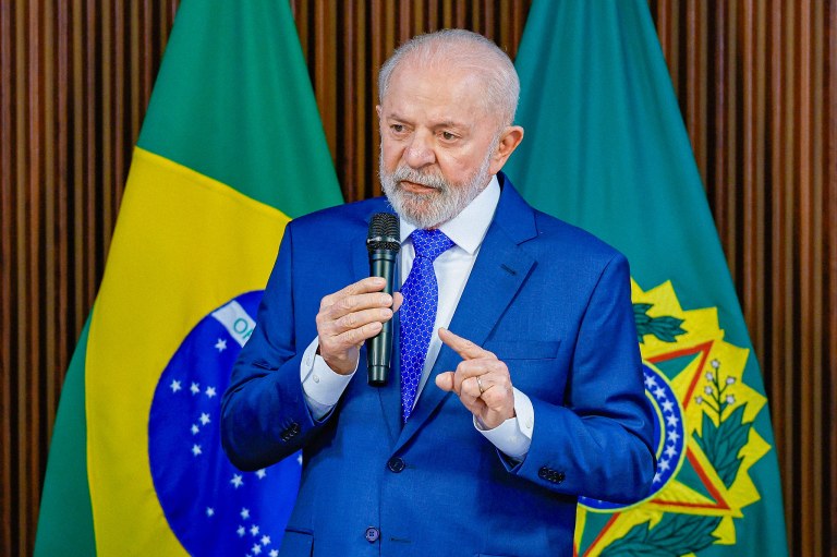 Presidente Luiz Inácio Lula da Silva durante reunião ministerial no Palácio do Planalto, em Brasília - DF 08.08.2024