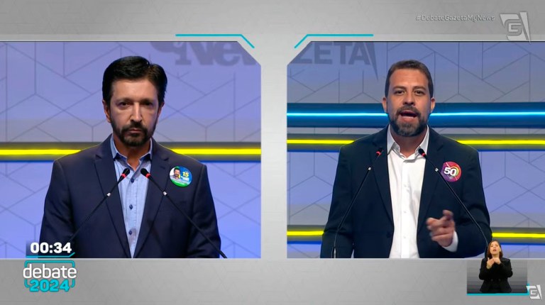 Ricardo Nunes (à esq.) e Guilherme Boulos