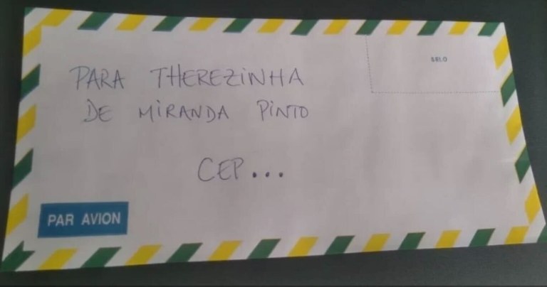Carta para Therezinha de Miranda Pinto