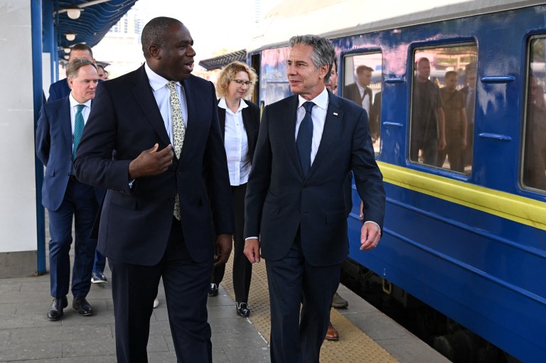 David Lammy e Antony Blinken em Kiev
 11/9/2024