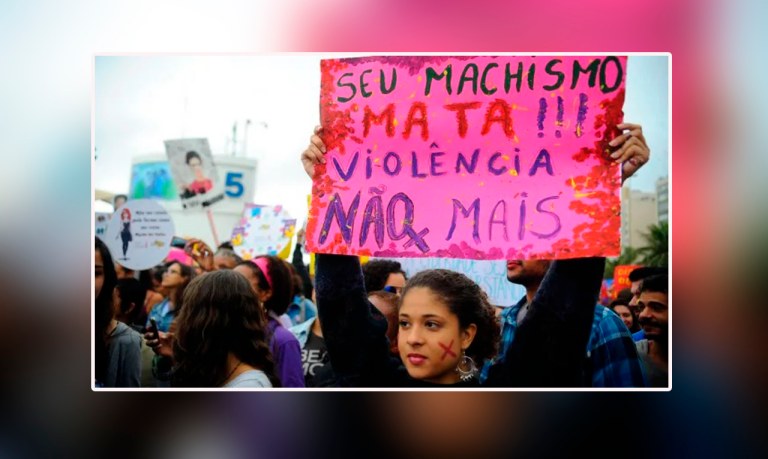 Ato contra o machismo no Brasil