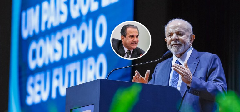 Silas Malafaia (círculo) e Lula