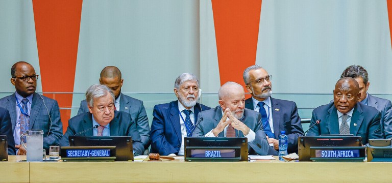 António Guterres, Lula e Cyril Ramaphosa