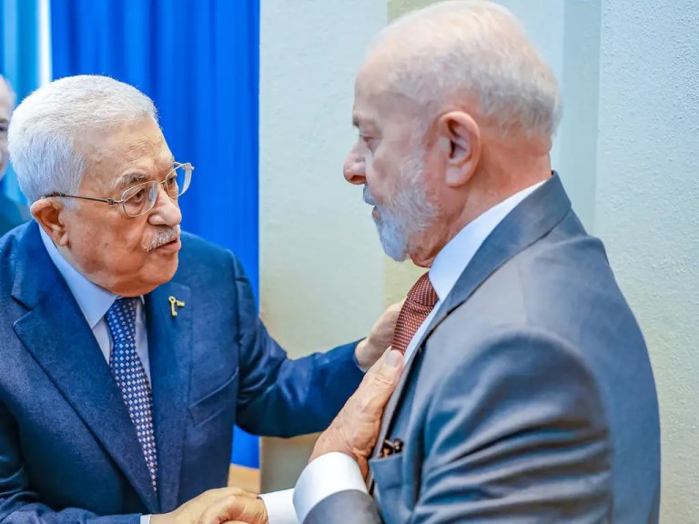 Mahmoud Abbas e Lula
