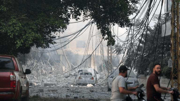 Subúrbios ao sul de Beirute, Líbano, 28 de setembro de 2024