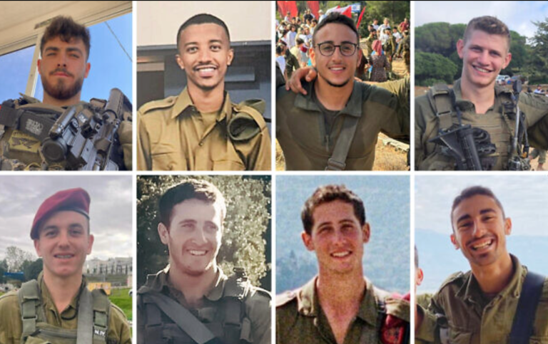 Soldados israelenses mortos em combate