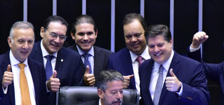 Aguinaldo Ribeiro, Vitor Lippi, Hugo Motta, Arthur Lira, Elmar Nascimento e Baleia Rossi