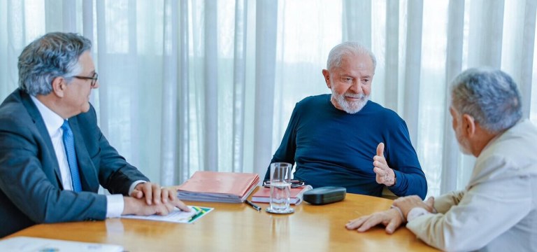 Alexandre Padilha, Lula e Celso Amorim