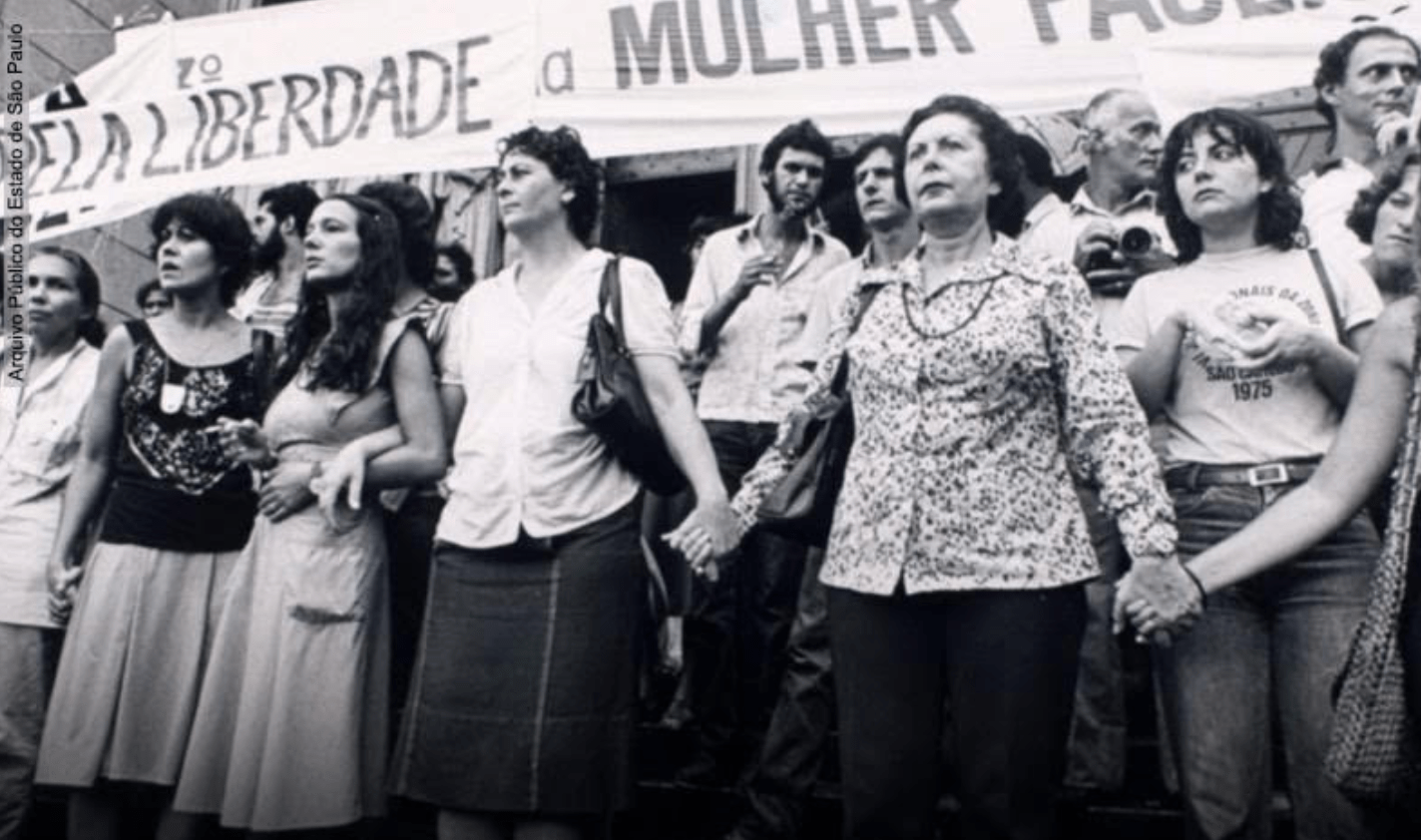 Protesto de mulheres contra a ditadura militar