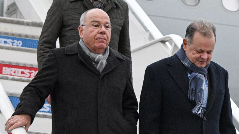 Ministro Mauro Vieira e o embaixador Rodrigo Baena