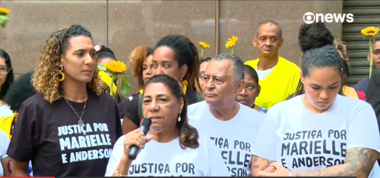 Familiares de Marielle Franco