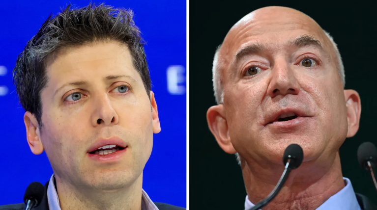 Sam Altman e Jeff Bezos