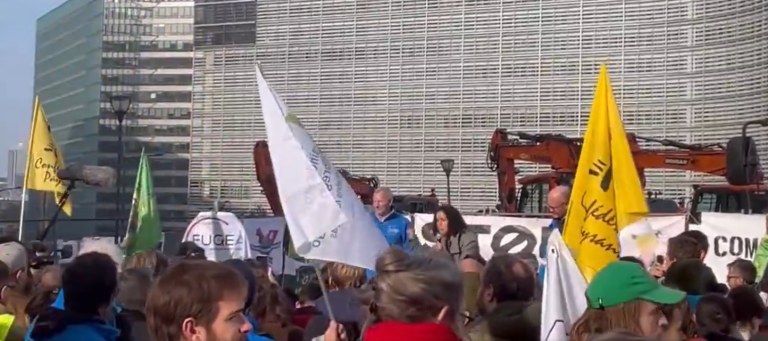 Protesto em Bruxelas