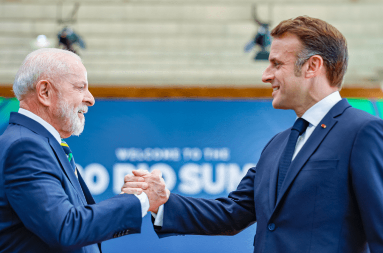 Lula e Emmanuel Macron no G20, Rio de Janeiro-RJ, 18/11/2024