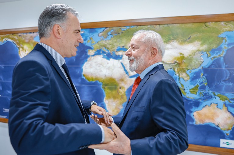 Presidente Lula recebe o presidente eleito do Uruguai, Yamandú Orsi