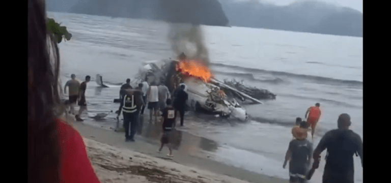 Avião que caiu em Ubatuba (SP)