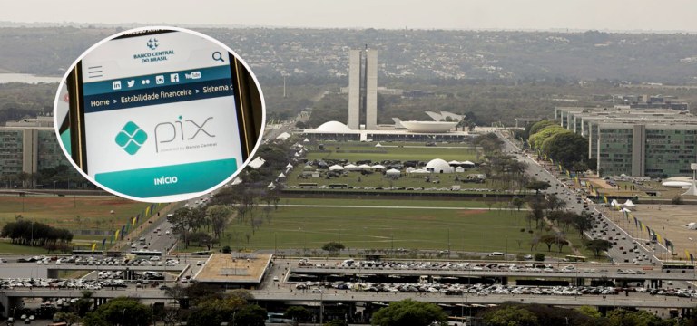 Pix e a Esplanada dos Ministérios