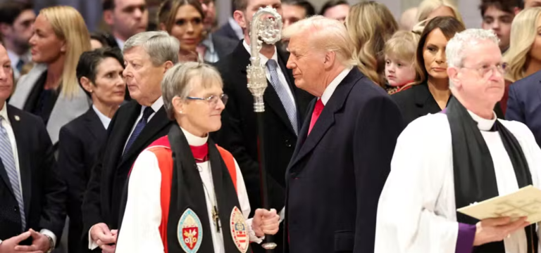 Mariann Edgar Budde e Donald Trump