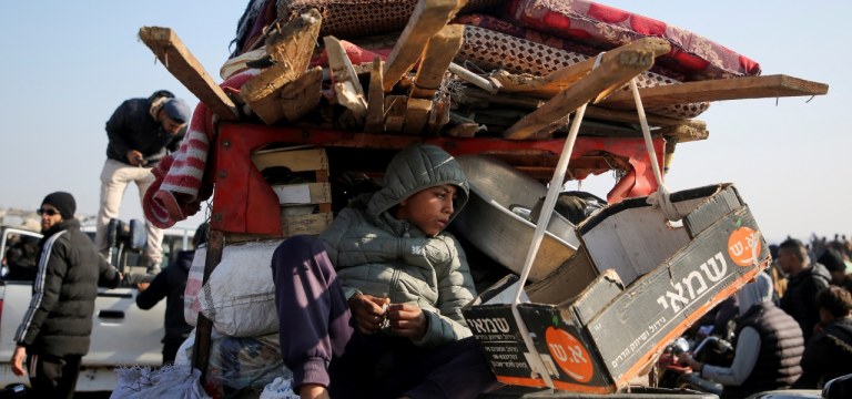 Palestinos voltam ao norte de Gaza